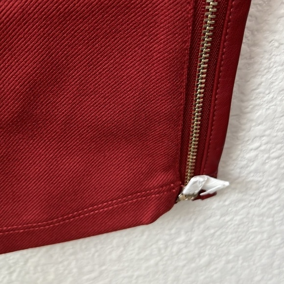 J Jason Wu Petite Stretch Faux Leather Pull On Pant With Side Zippers Size XSP - Picture 8 of 11